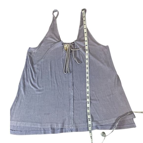 Free People Scarlett Tank Top In Lilac Runs Big Stretchy Soft SZ XS Ribbed Knit - Picture 13 of 14